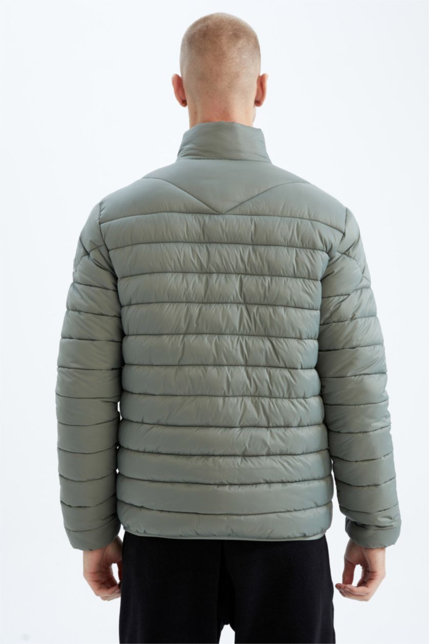 MAN Light Khaki Defacto Fit Standard Fit Coat