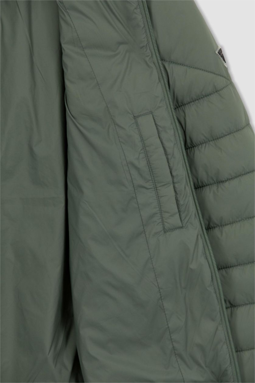 MAN Light Khaki Defacto Fit Standard Fit Coat