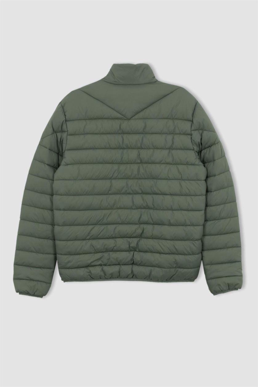 MAN Light Khaki Defacto Fit Standard Fit Coat