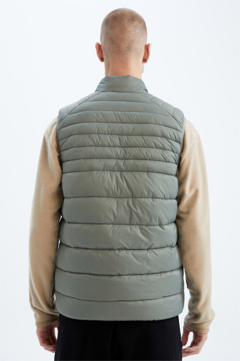 Erkek Açık Haki Standart Fıt Yelek