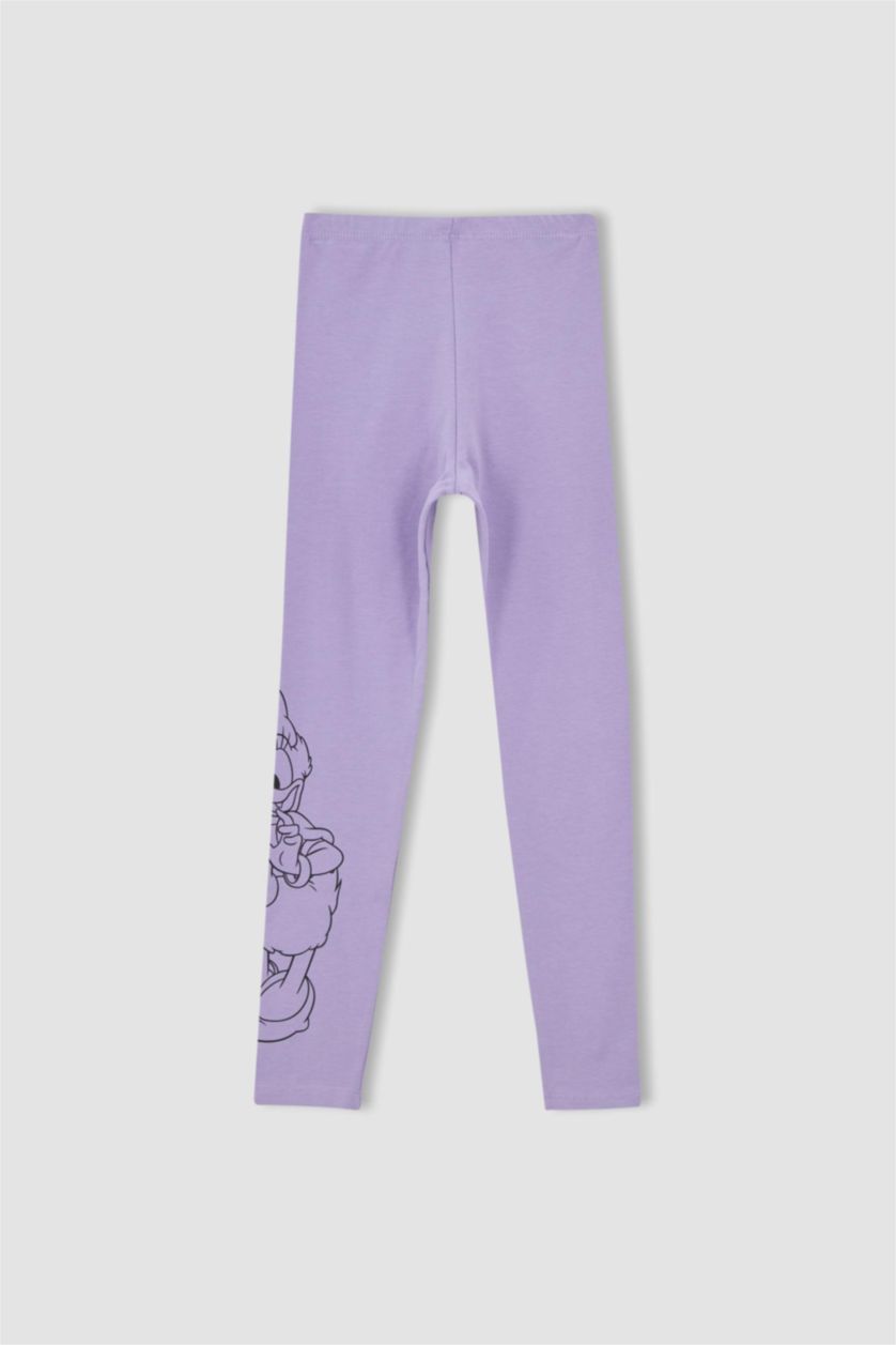 GIRLS & TEENS Lilac Girl High Waisted Daisy Duck Printed Leggings