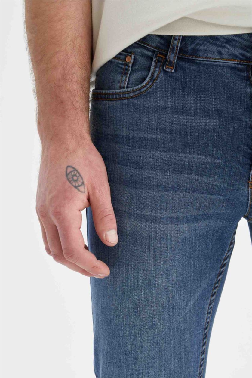 Man Blue Super Skinny Fit Straight Leg Jeans