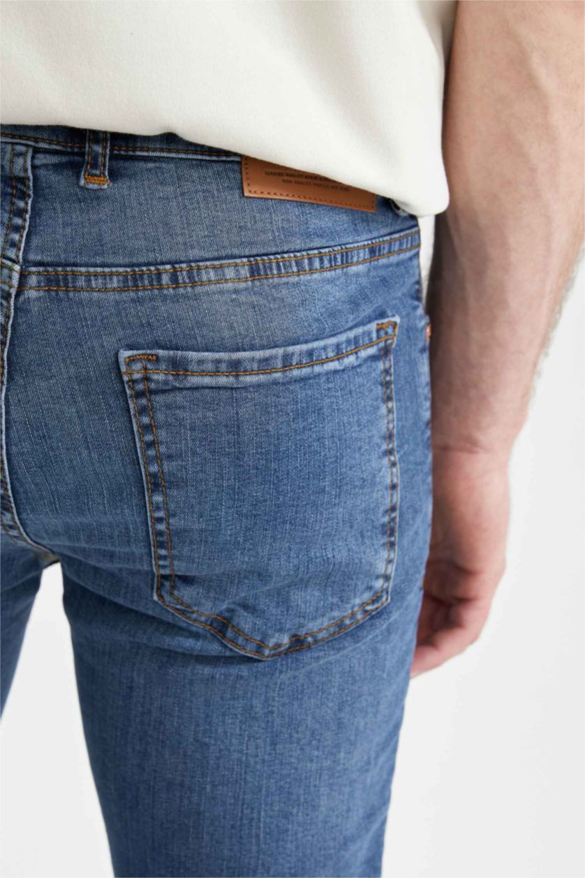 Man Blue Super Skinny Fit Straight Leg Jeans