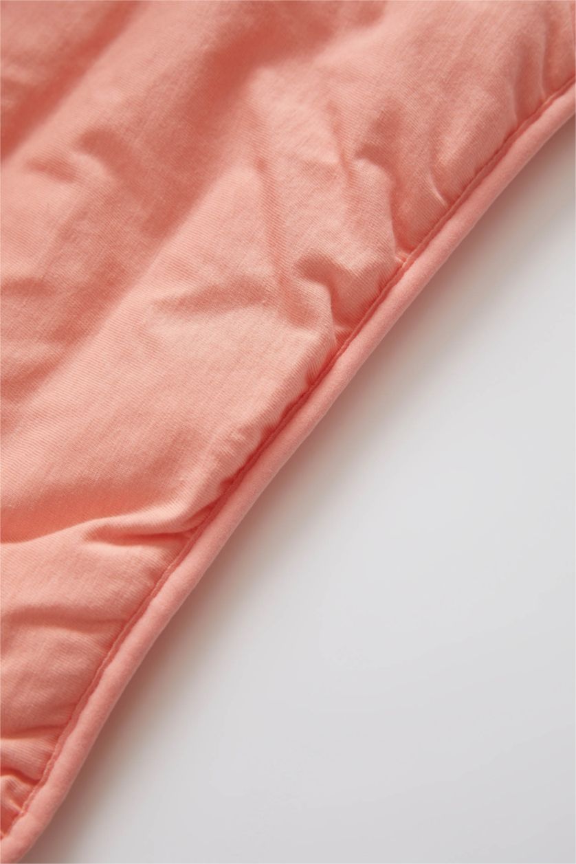 BABY GIRL Salmon Baby Girl Water Repellent Hooded Inflatable Long Coat