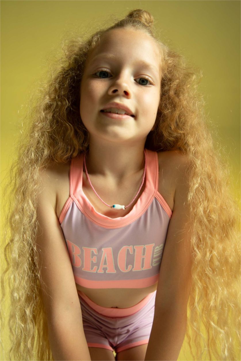 Kız Çocuk - Genç Kız Lila Bikini Kız Çocuk