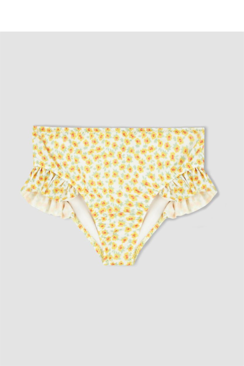 GIRLS & TEENS White Girl Patterned Flexible Bikini Set