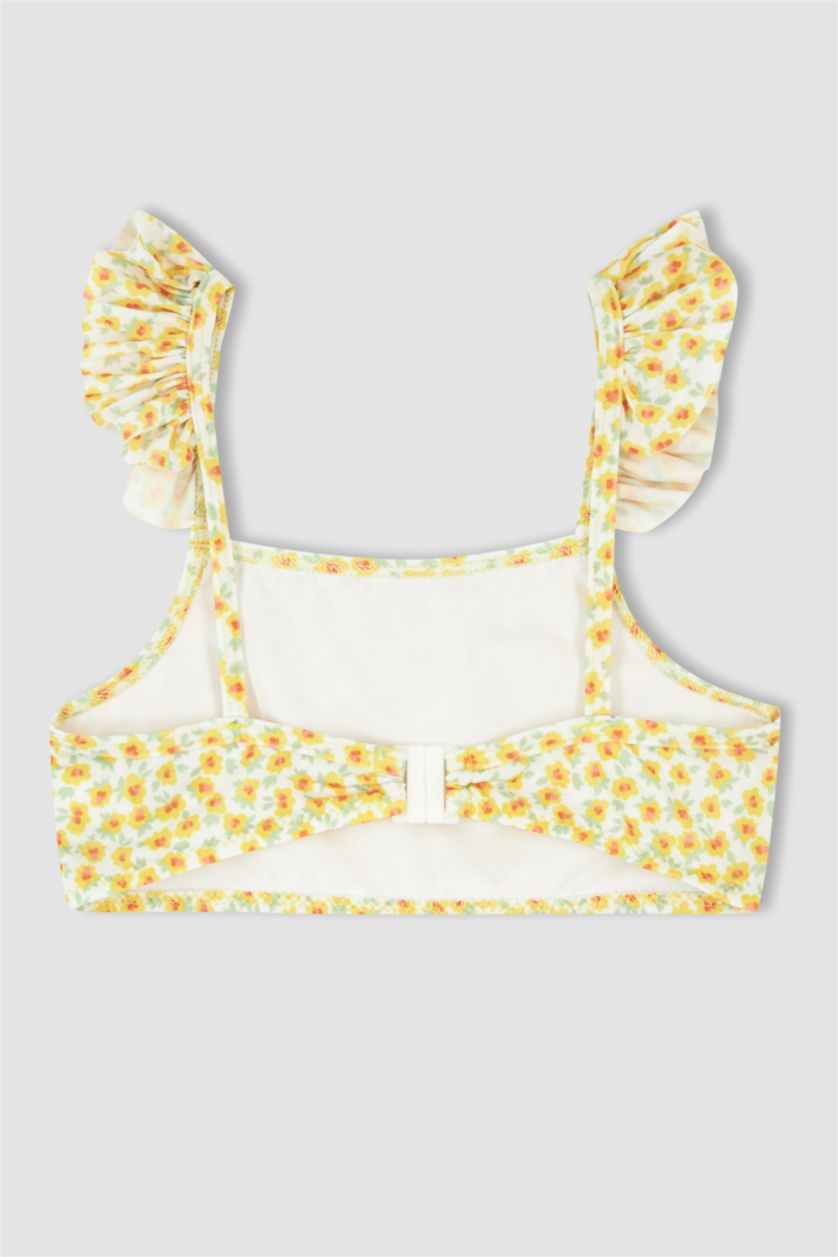 GIRLS & TEENS White Girl Patterned Flexible Bikini Set