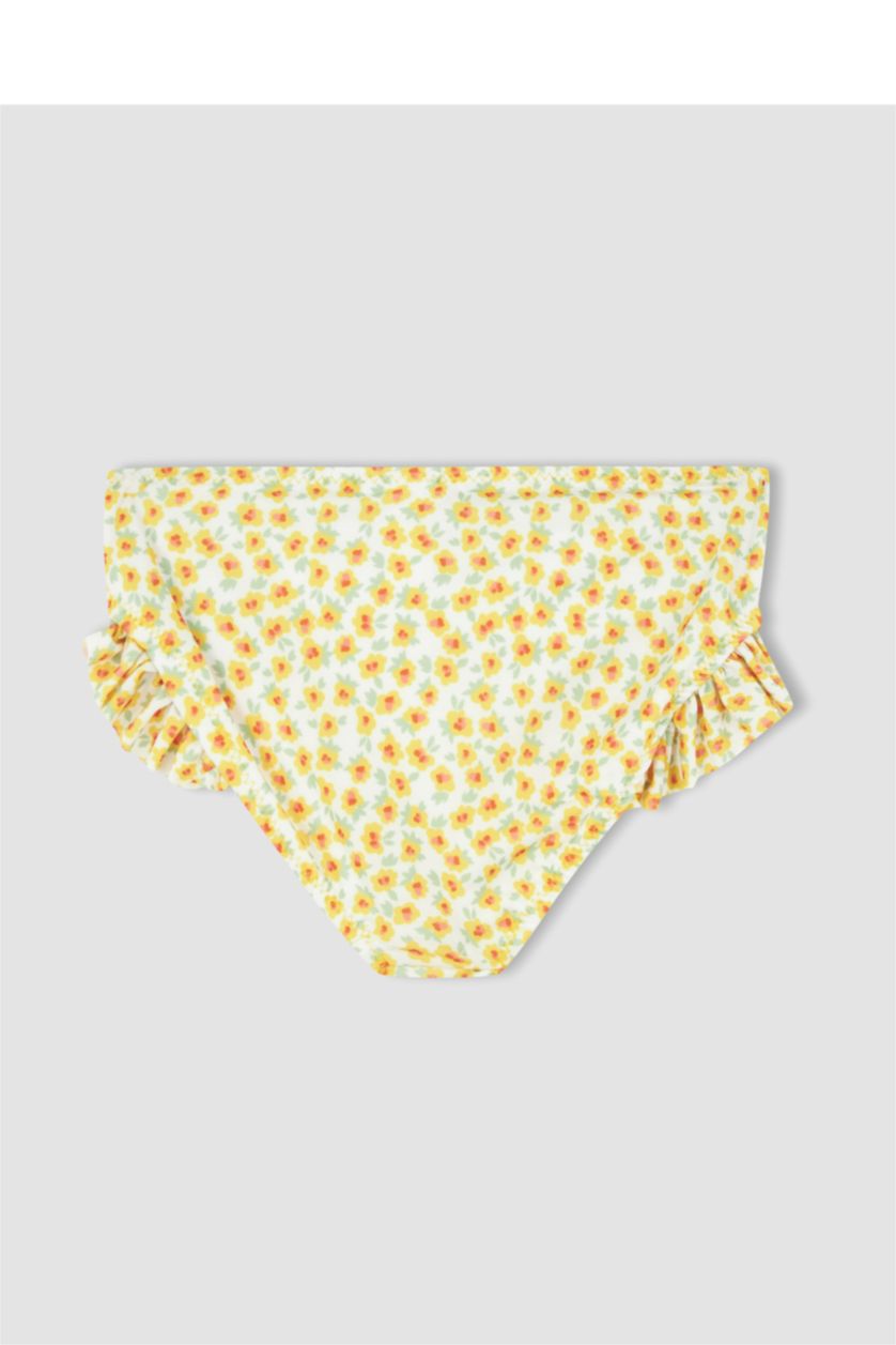 GIRLS & TEENS White Girl Patterned Flexible Bikini Set