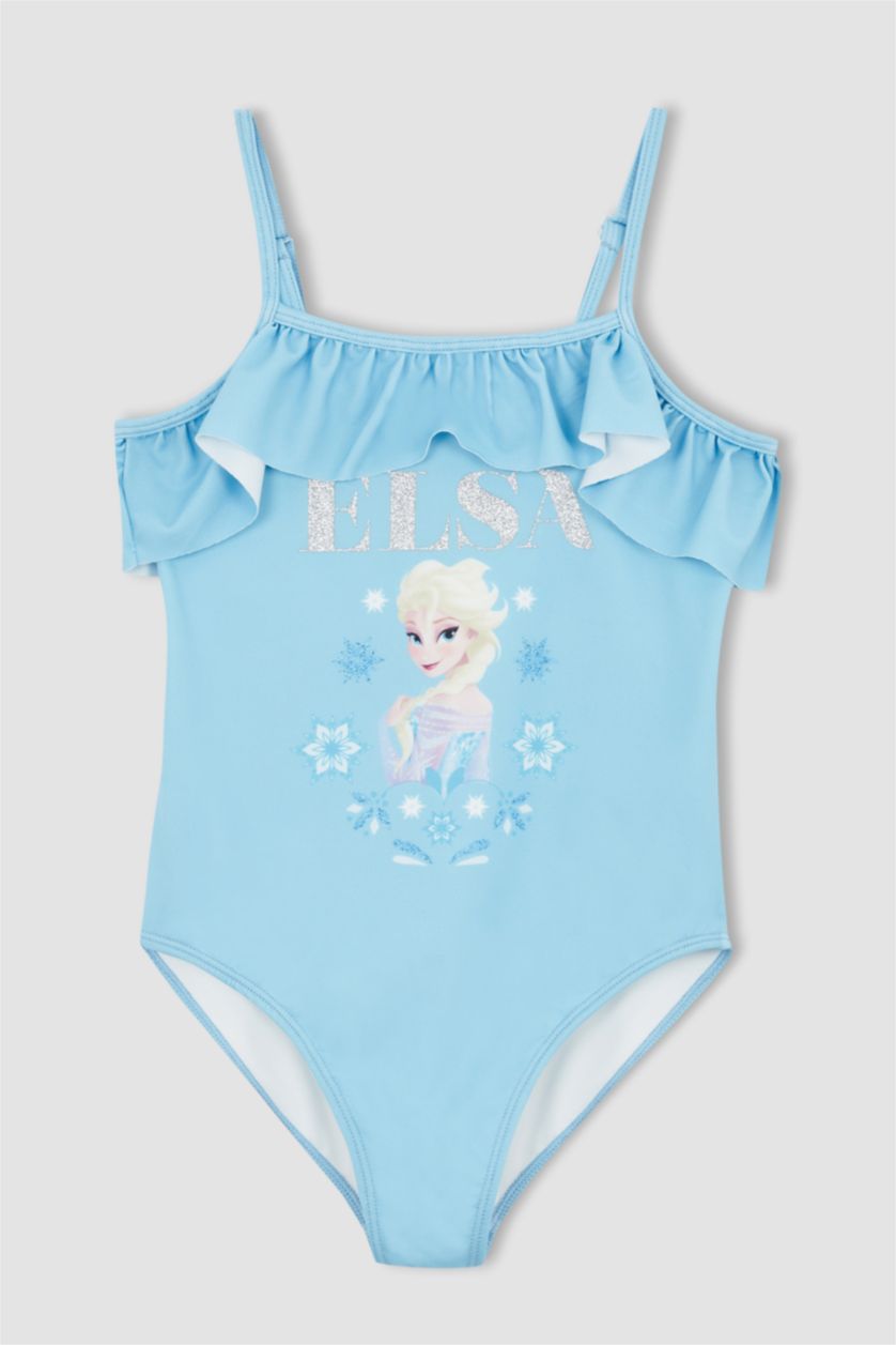Kız Çocuk - Genç Kız Deniz Mavisi Kız Çocuk Frozen Mayo