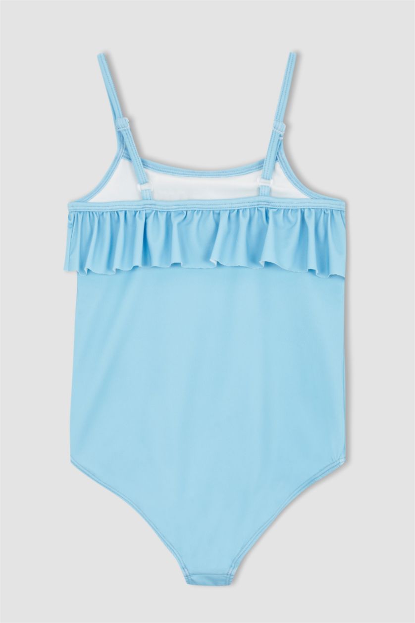 Kız Çocuk - Genç Kız Deniz Mavisi Kız Çocuk Frozen Mayo