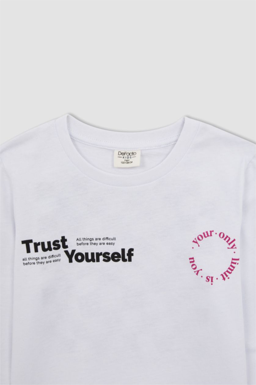 BOYS & TEENS White Boy 2 Pack Regular Fit Long Sleeve Printed T-Shirt