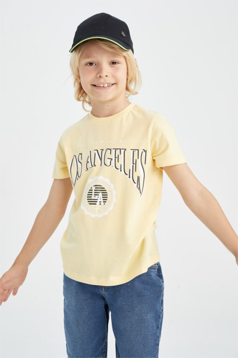 BOYS & TEENS Sand Boy Los Angeles Printed Short Sleeve T-Shirt