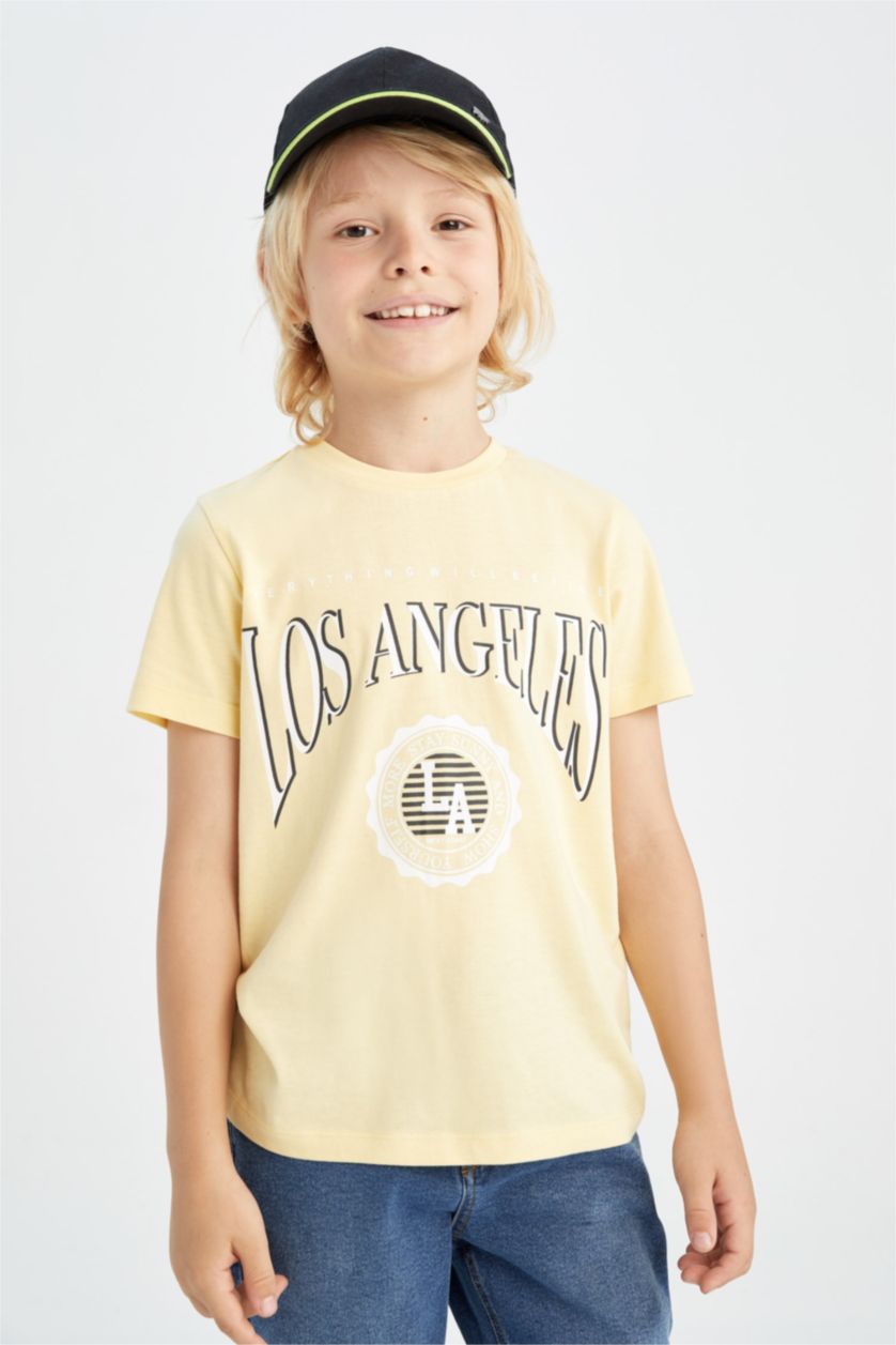 BOYS & TEENS Sand Boy Los Angeles Printed Short Sleeve T-Shirt
