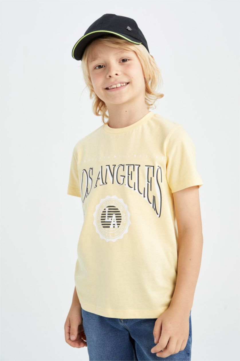 BOYS & TEENS Sand Boy Los Angeles Printed Short Sleeve T-Shirt