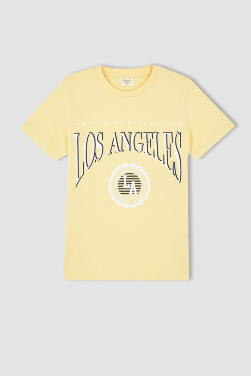 BOYS & TEENS Sand Boy Los Angeles Printed Short Sleeve T-Shirt