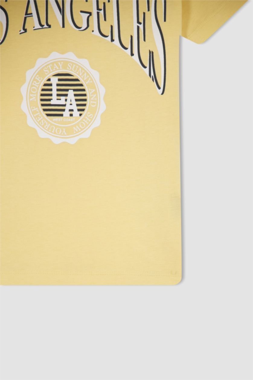 BOYS & TEENS Sand Boy Los Angeles Printed Short Sleeve T-Shirt