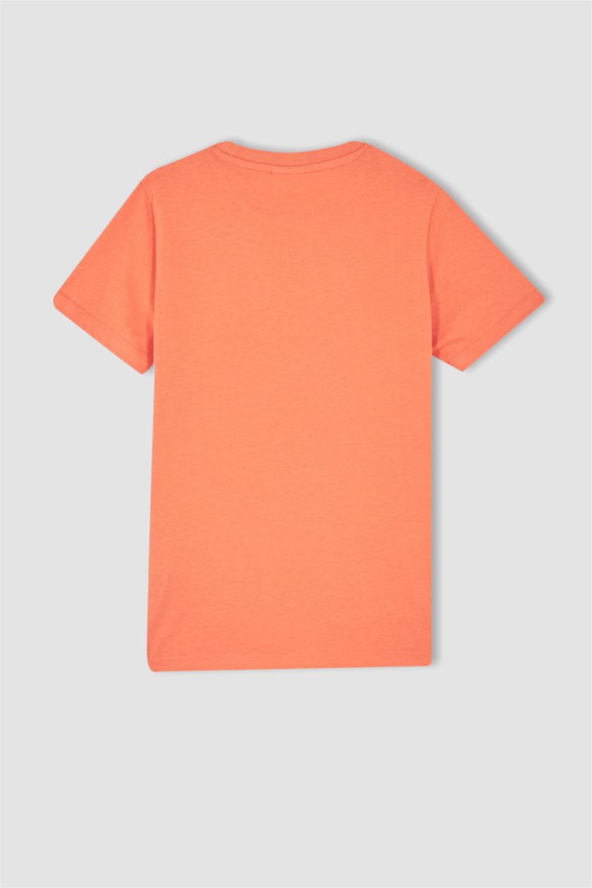 GARÇONS Orange T-shirt à manches courtes imprimé Los Angeles pour garçon