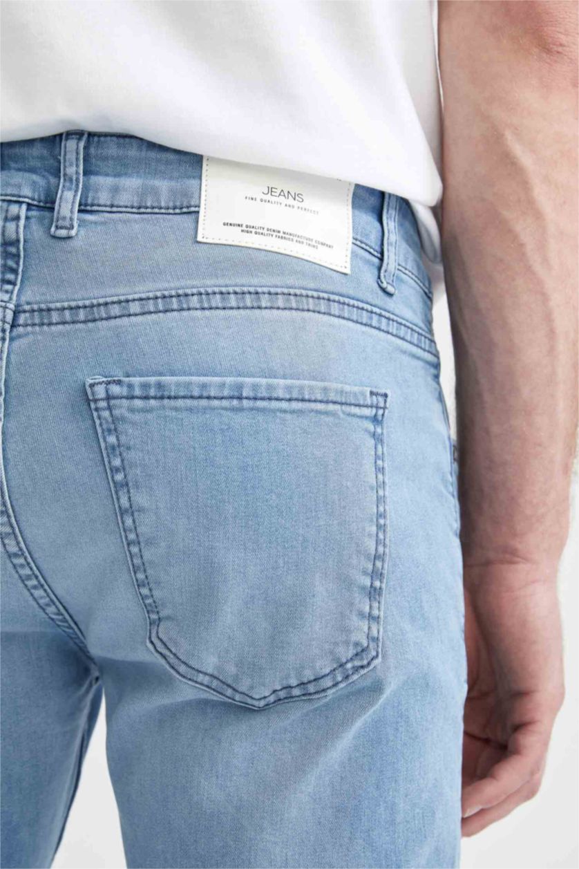 Erkek Açık Mavi Sergio Regular Fit Normal Kalıp Normal Bel Boru Paça Jean Pantolon