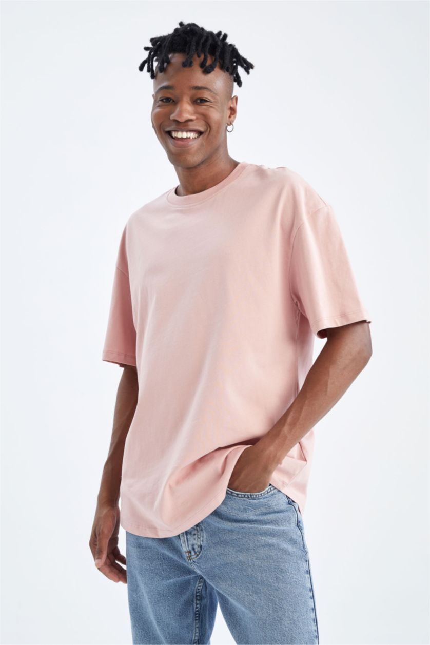 MAN Pink Coool Comfort Fit Crew Neck T-Shirt