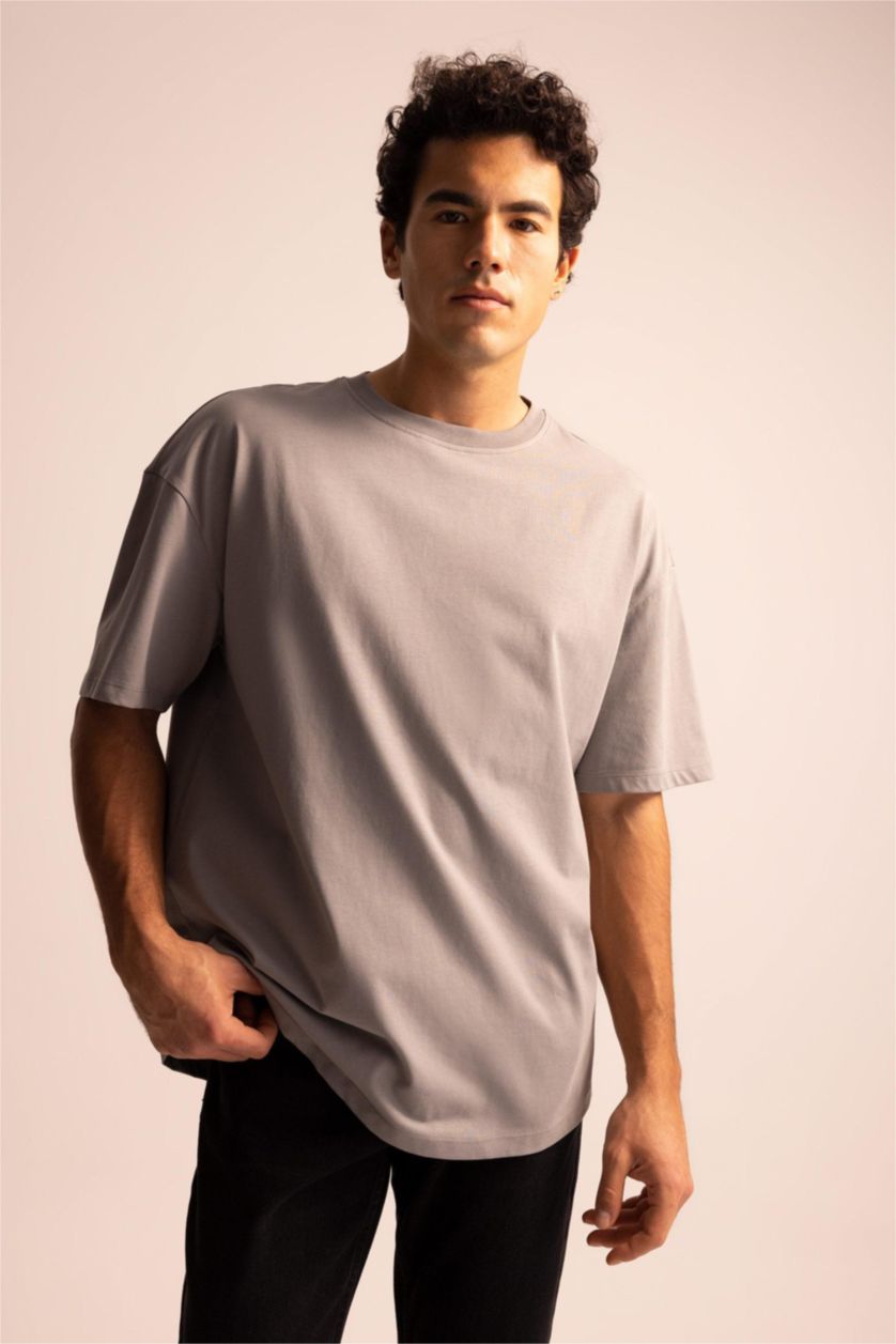 MAN Grey Comfort Fit Short Sleeve T-Shirt