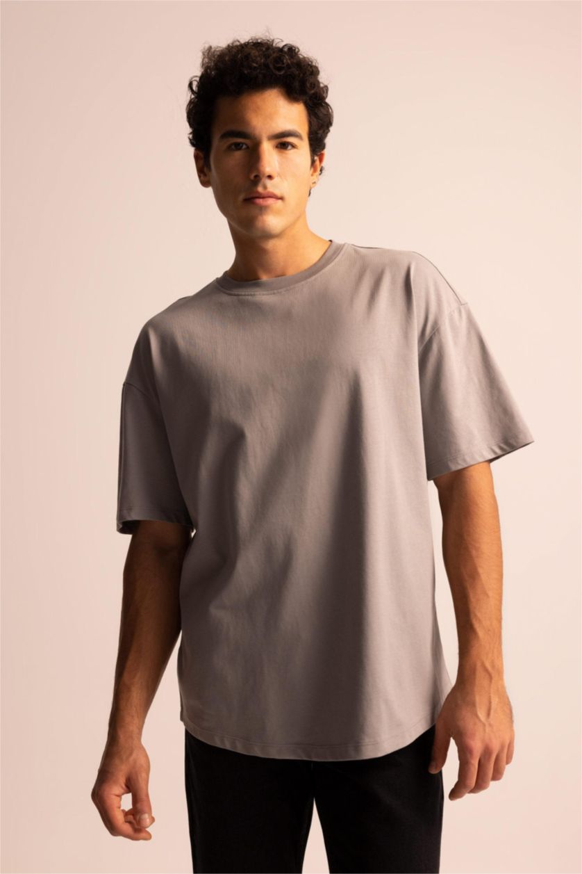 MAN Grey Comfort Fit Short Sleeve T-Shirt