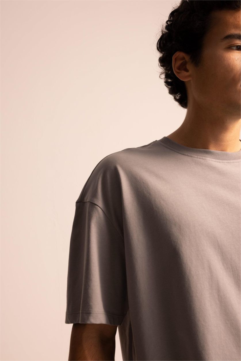 MAN Grey Comfort Fit Short Sleeve T-Shirt