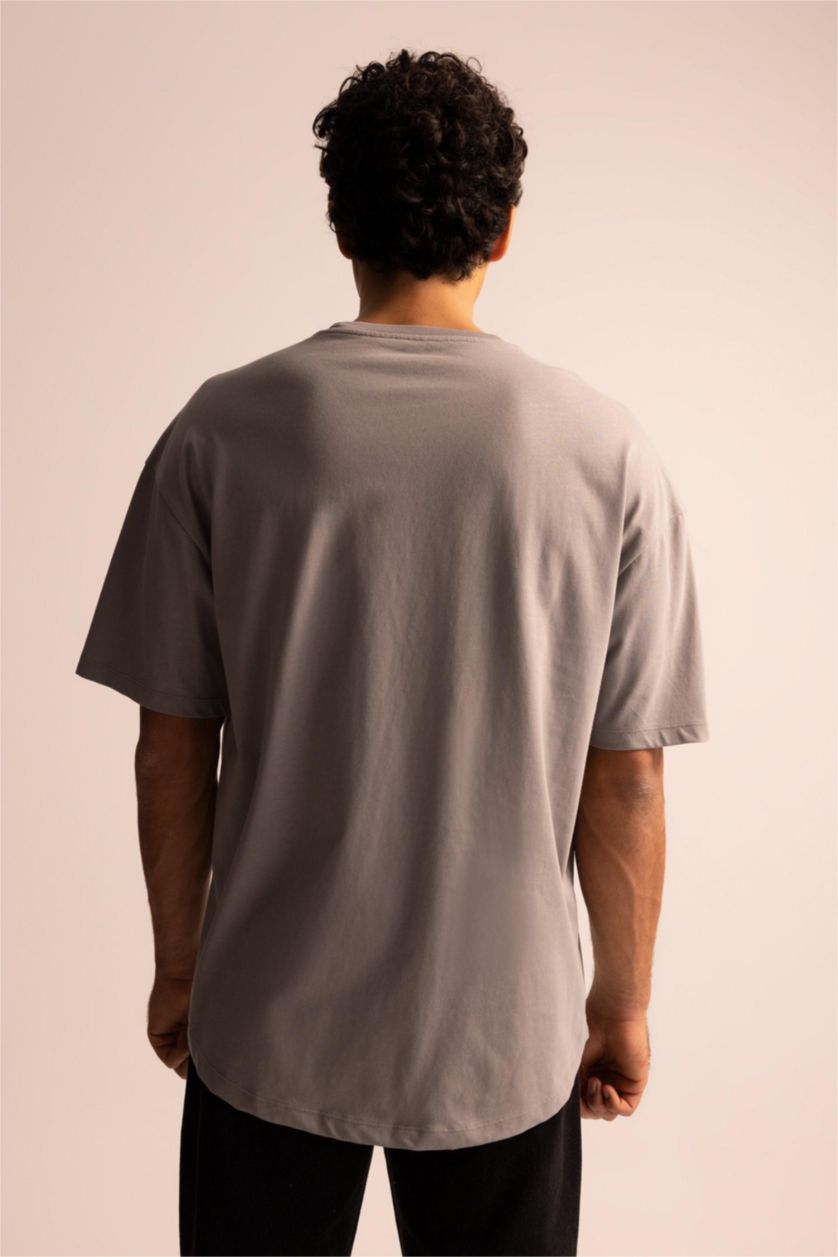 MAN Grey Comfort Fit Short Sleeve T-Shirt