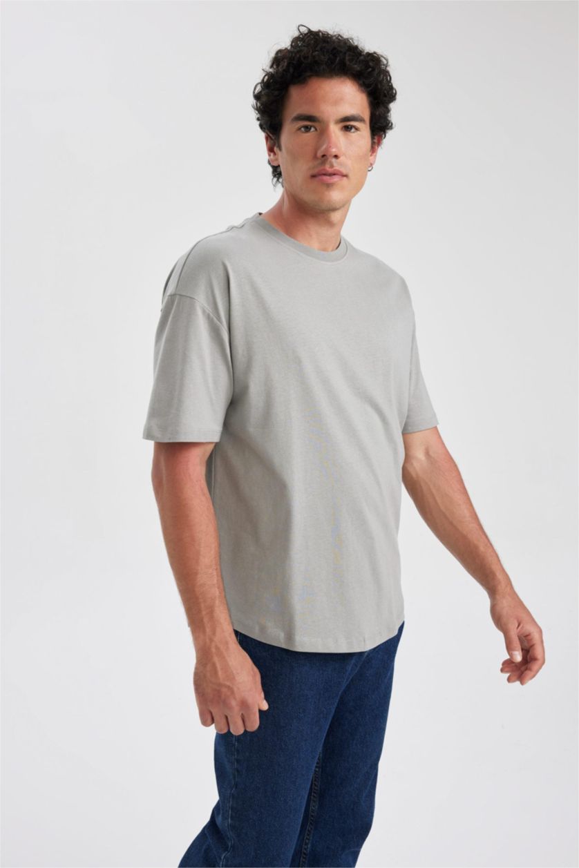 MAN Grey Comfort Fit Short Sleeve T-Shirt