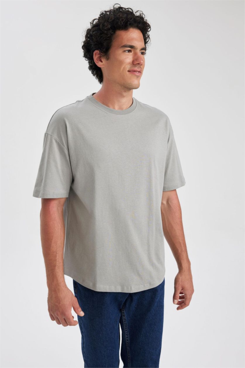 MAN Grey Comfort Fit Short Sleeve T-Shirt