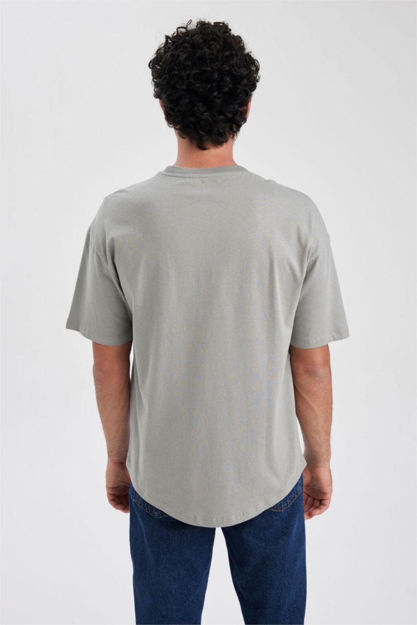 MAN Grey Comfort Fit Short Sleeve T-Shirt