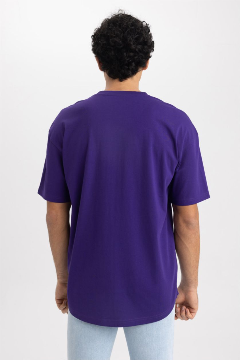 MAN Dark Purple Coool Comfort Fit Crew Neck T-Shirt