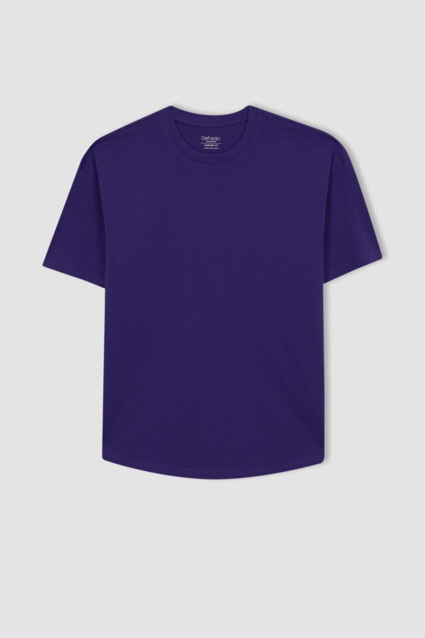 MAN Dark Purple Coool Comfort Fit Crew Neck T-Shirt