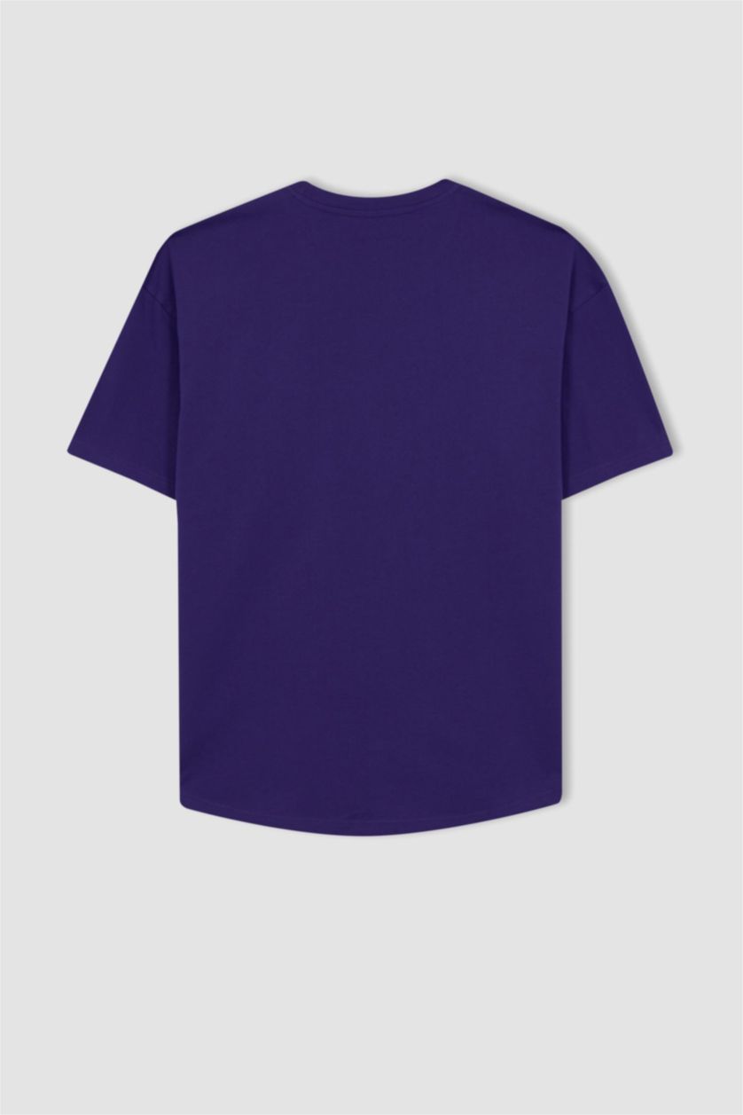 MAN Dark Purple Coool Comfort Fit Crew Neck T-Shirt