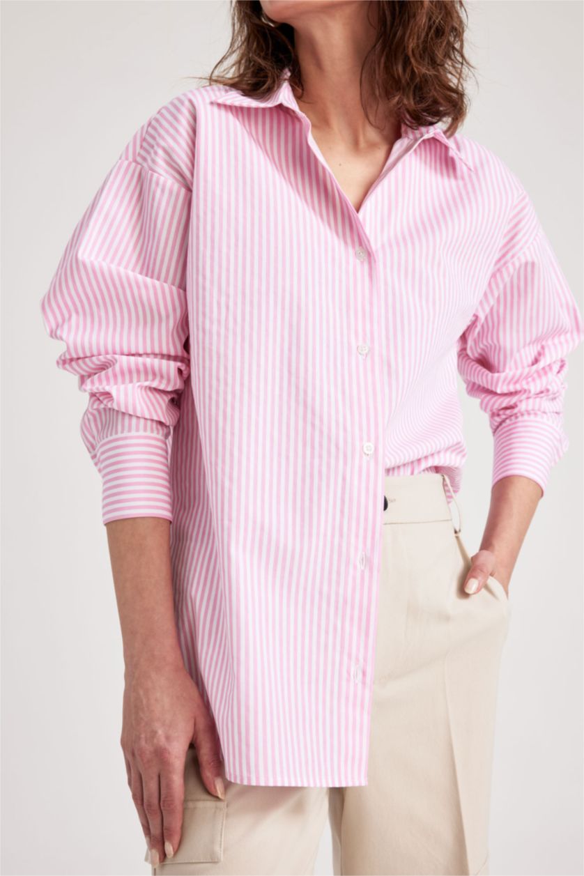 FEMME Rose Chemises à manches longues Popeline Col De Chemise