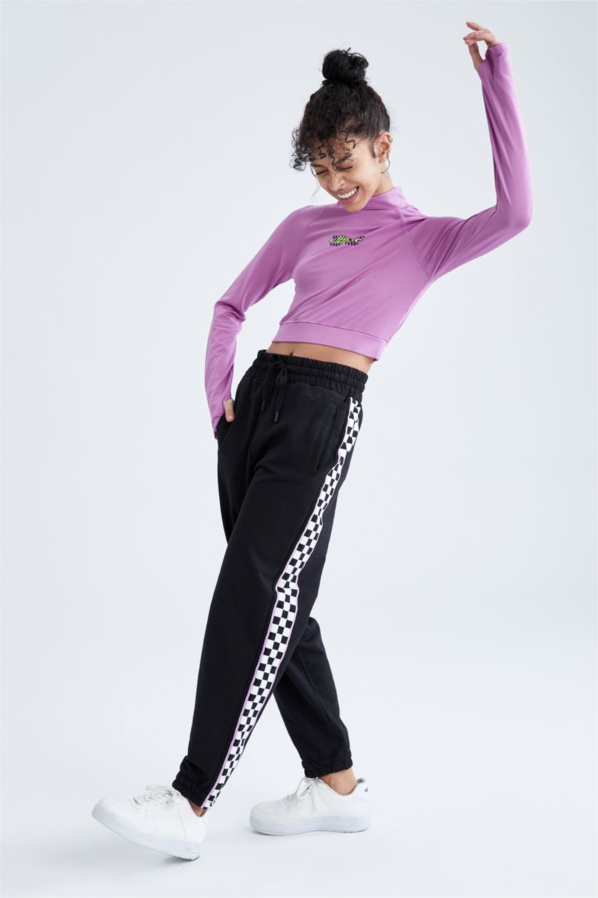 FEMME Noir Pantalon Tissu Sweat Fin Coupe standard DeFactoFit Jogging