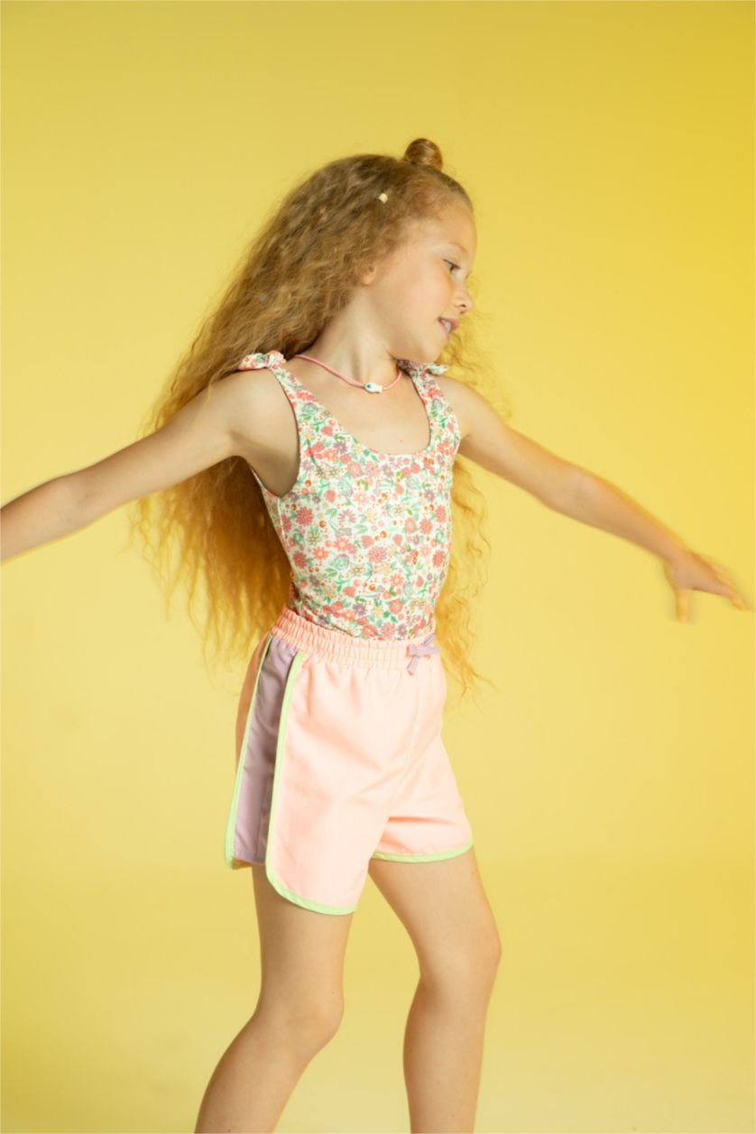 GIRLS & TEENS Neon Pink Girl Swimming Shorts