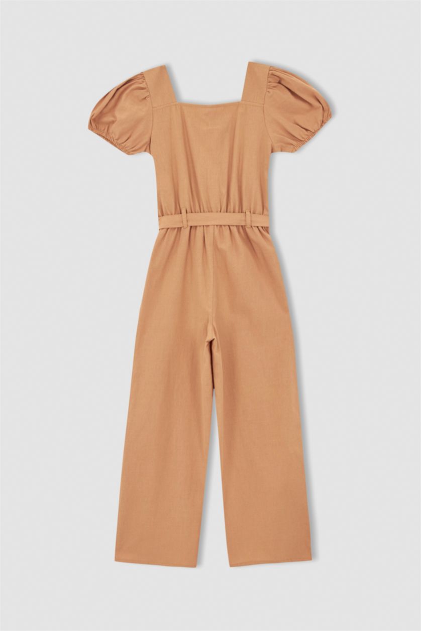 بنات وردي جمبسوت قطن قصة عادية بأكمام قصيرة