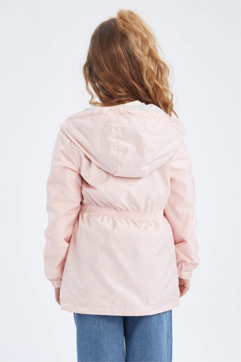 GIRLS & TEENS Light Pink جاكيت مطر قصة عادية