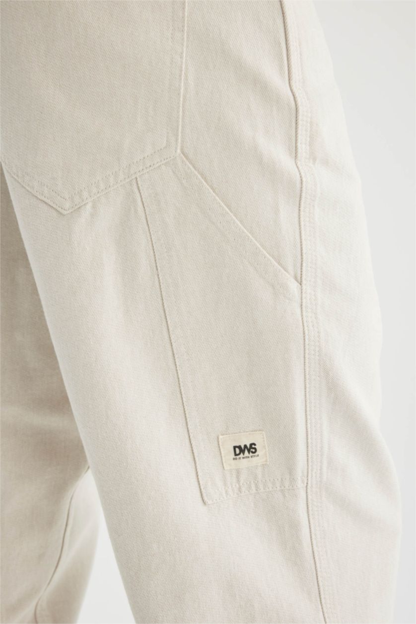 HOMME Blanc Chemise À Manches Longues Et Col Polo De Coupe Moderne