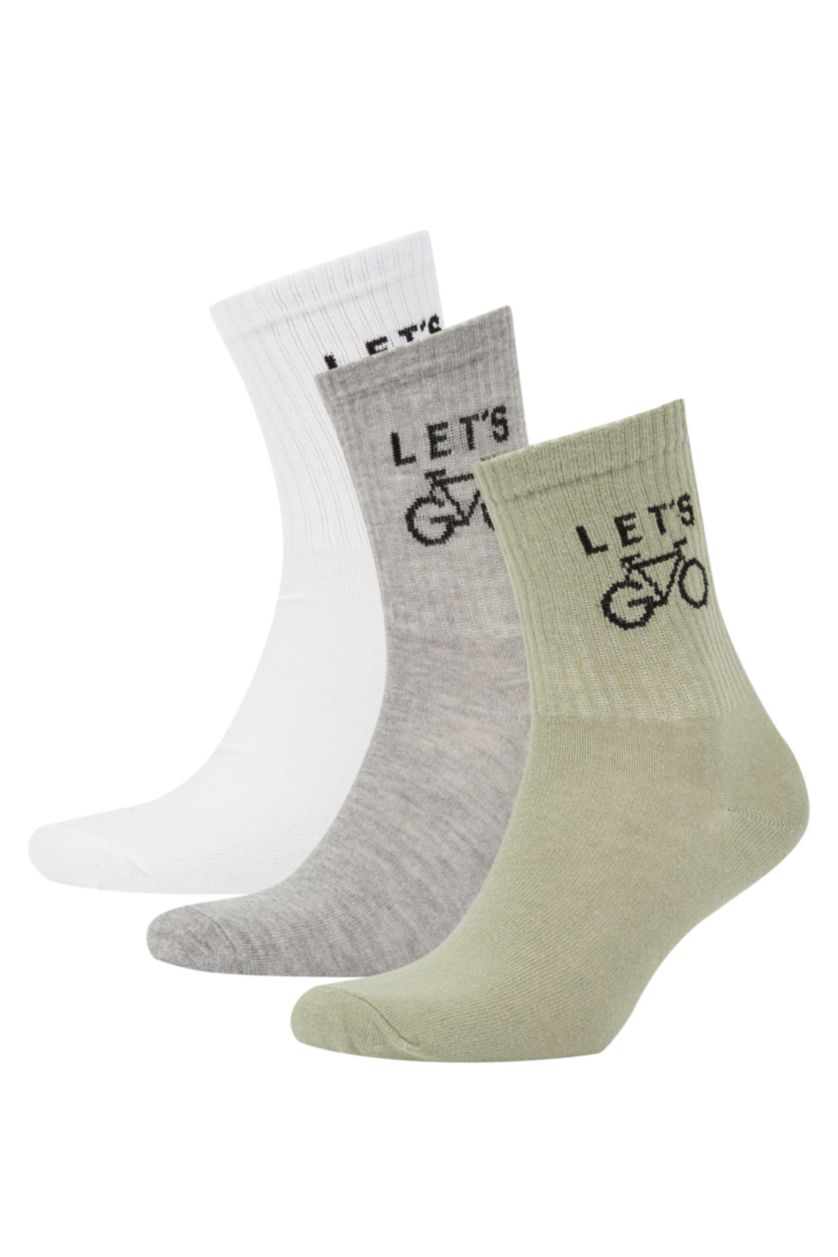 MAN MIXED 3 piece Cotton Long sock
