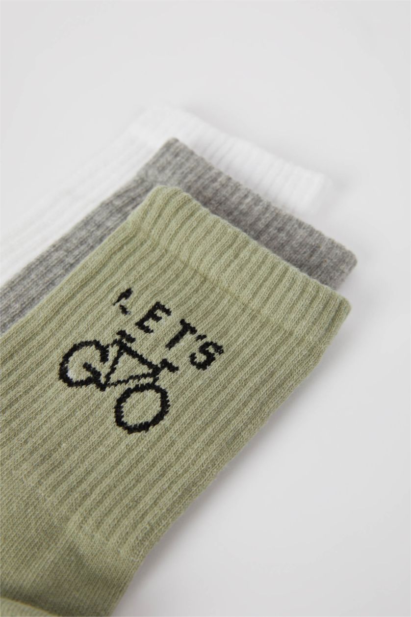 MAN MIXED 3 piece Cotton Long sock