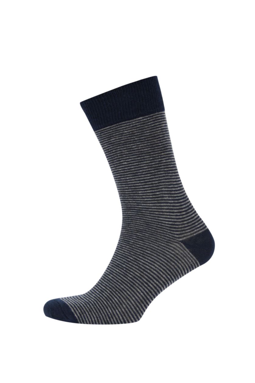 HOMME Karma Lot de 5 paires de chaussettes longues en coton à motifs pour homme