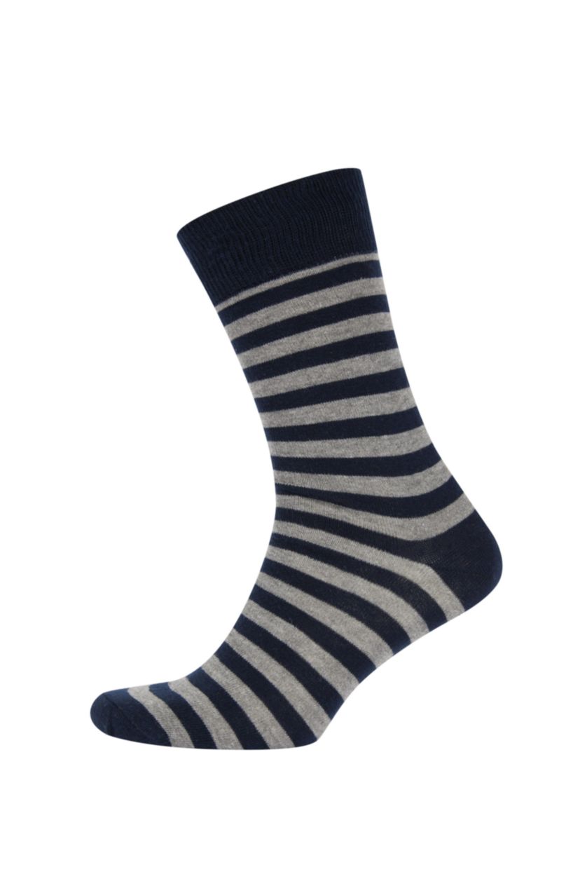 HOMME Karma Lot de 5 paires de chaussettes longues en coton à motifs pour homme