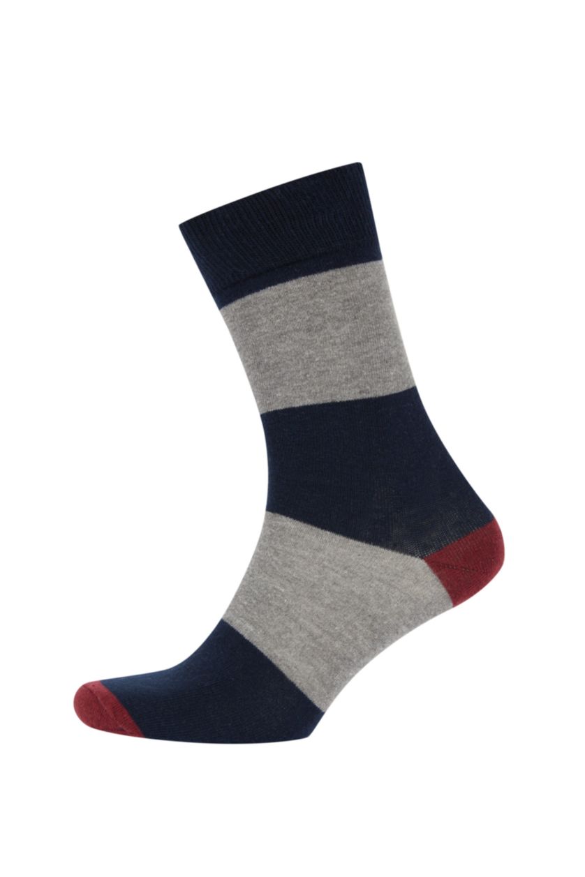 HOMME Karma Lot de 5 paires de chaussettes longues en coton à motifs pour homme
