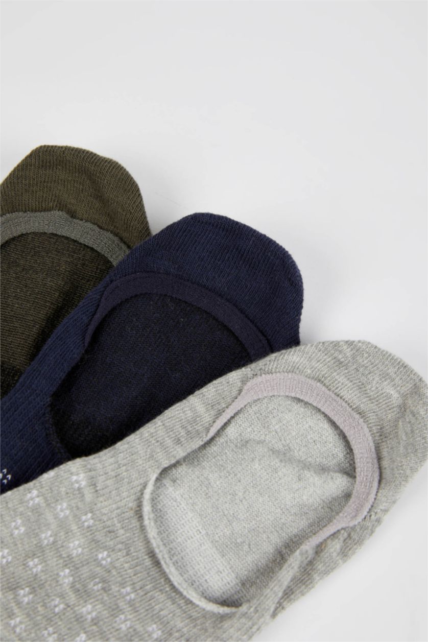 MAN MIXED Men's Patterned Cotton 3-pack Ballet Socks