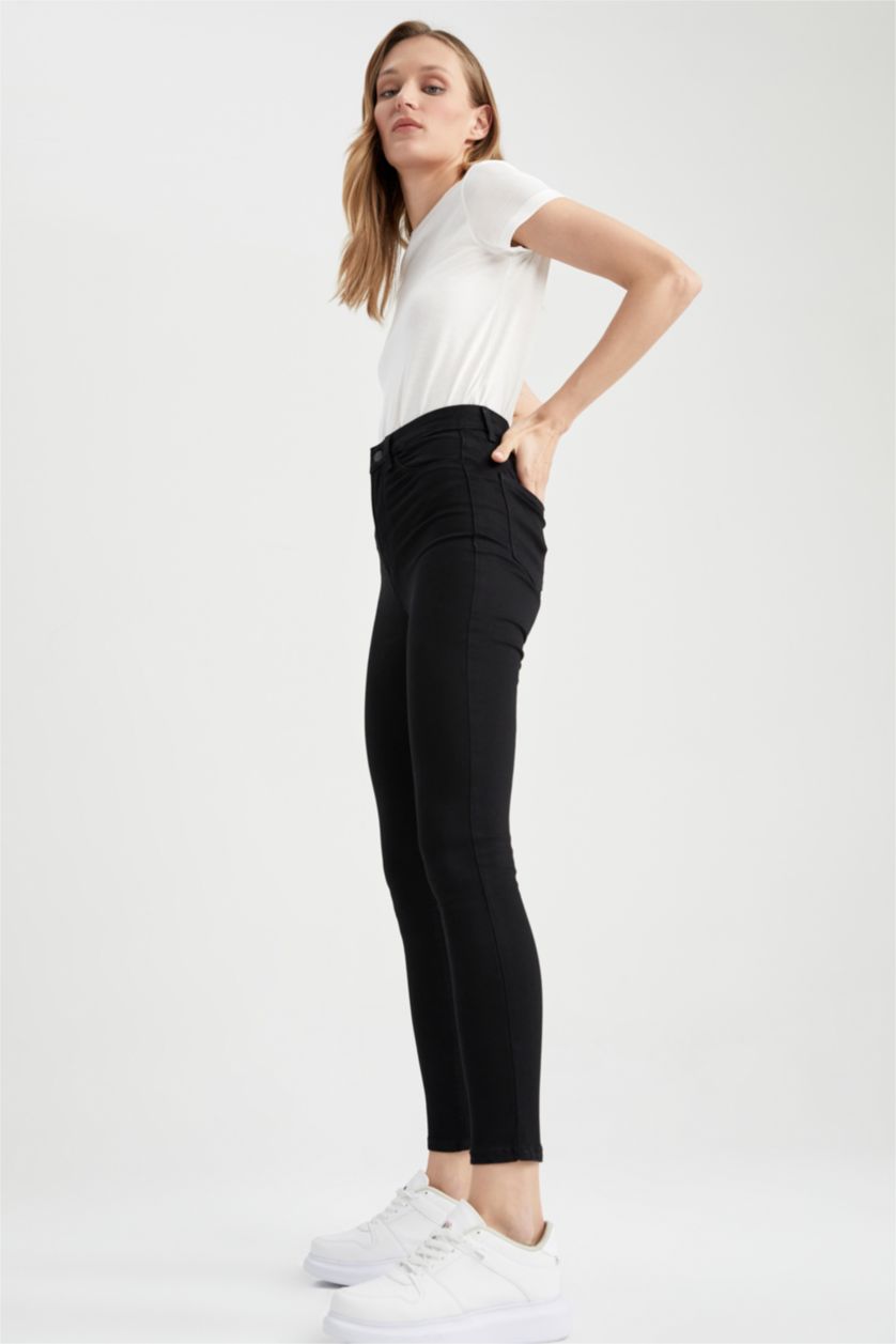 Kadın Siyah Yüksek Bel Pantolon