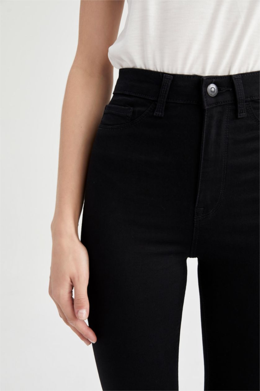 Kadın Siyah Yüksek Bel Pantolon