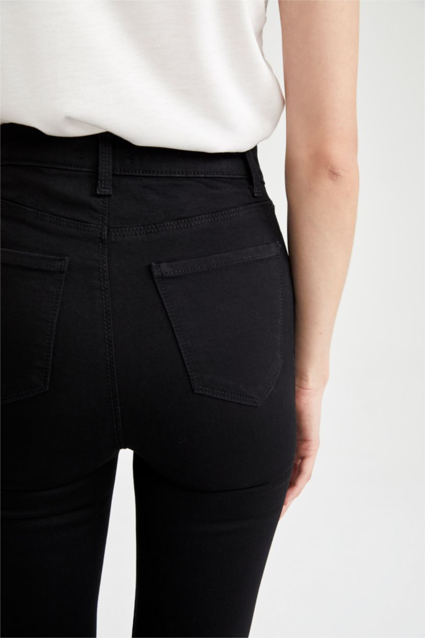 Kadın Siyah Yüksek Bel Pantolon