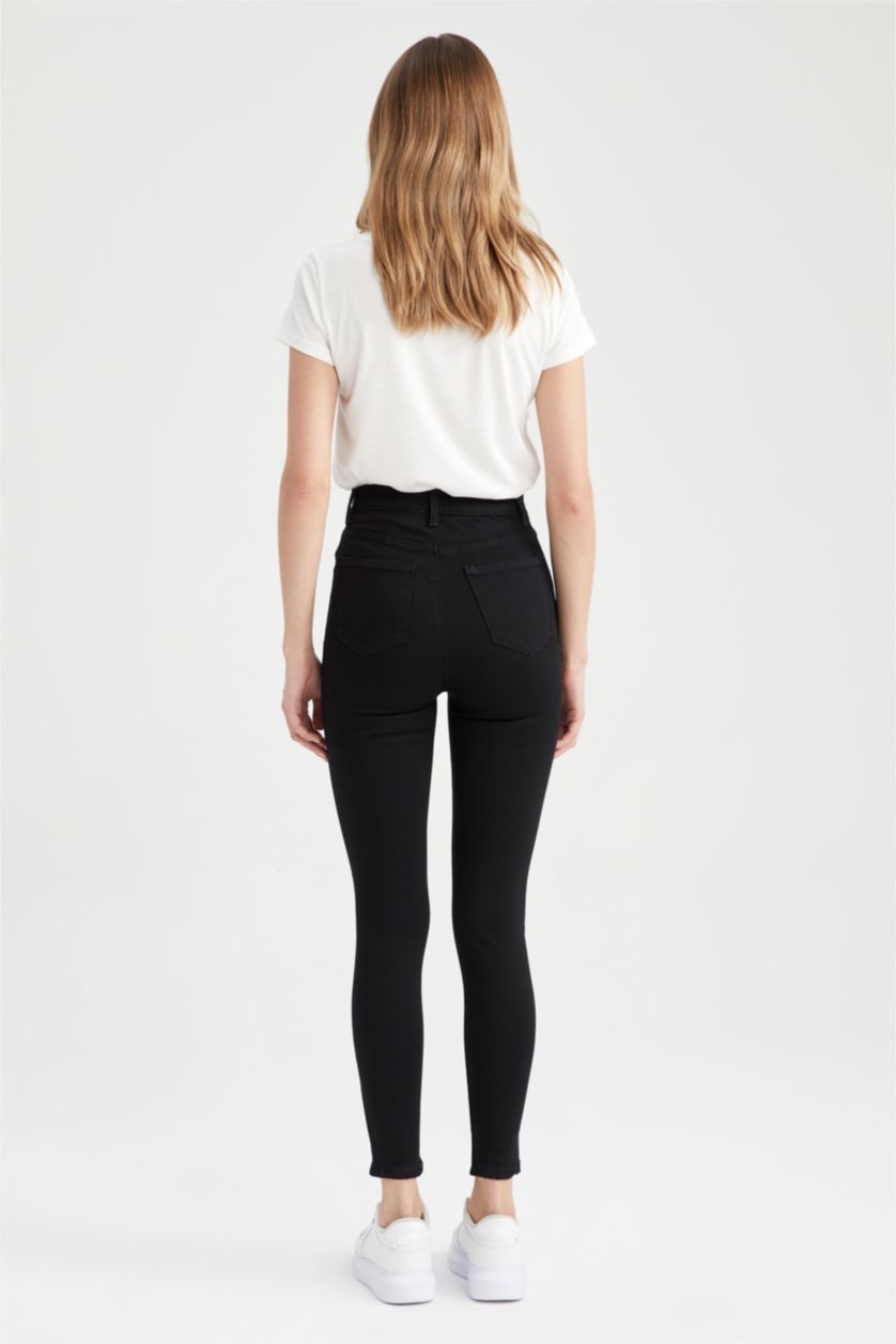 Kadın Siyah Yüksek Bel Pantolon