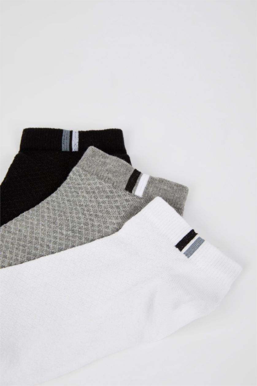 Man Karma Men's Cotton 3 Pack Short Socks